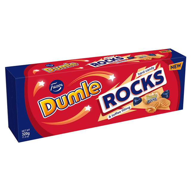 Dumle Rocks toffeekarkki 320g - Fazer Store