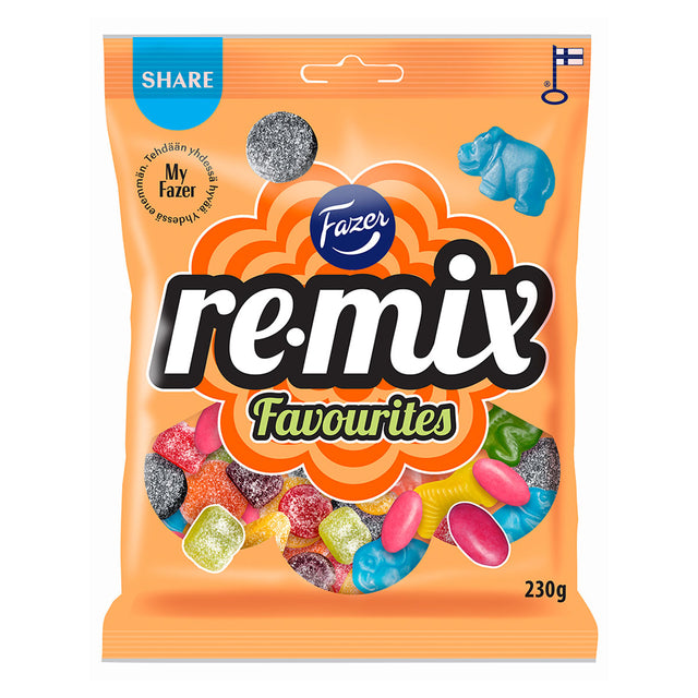 Remix Favourites karkkipussi 230g - Fazer Store
