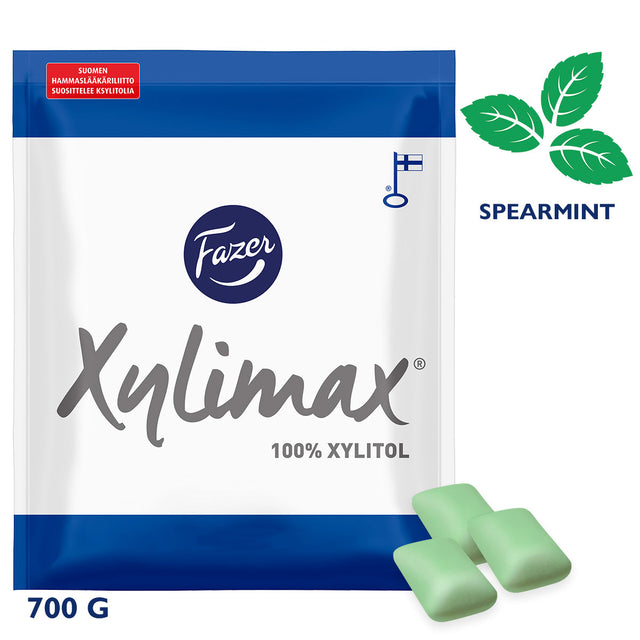 Xylimax Spearmint täysksylitolipurkka 700 g - Fazer Store