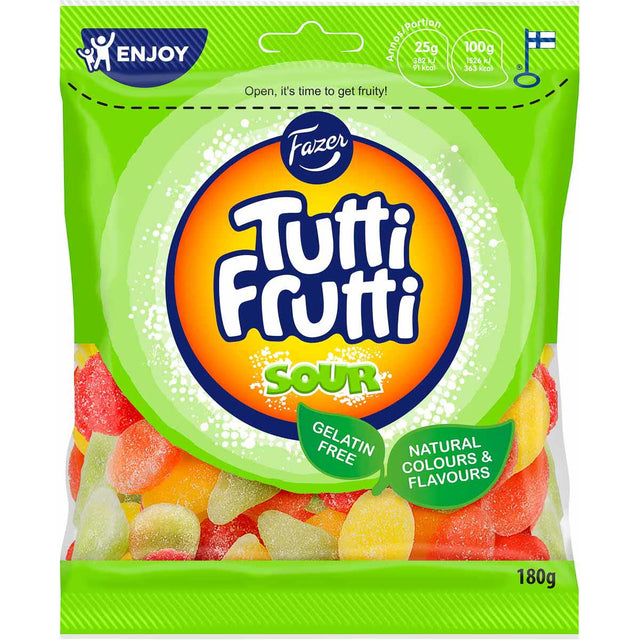 Tutti Frutti Sour 180 g - Fazer Store FI