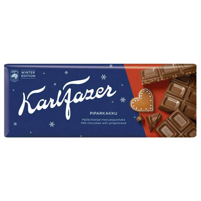 Karl Fazer Winter Edition Piparkakku suklaalevy 200 g - Fazer Store FI