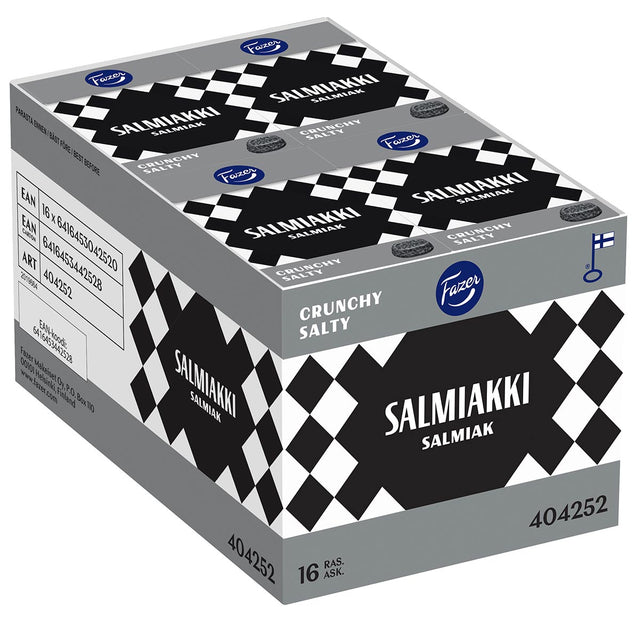 Fazer Salmiakki Crunchy Salty 70g pastilli - Fazer Store