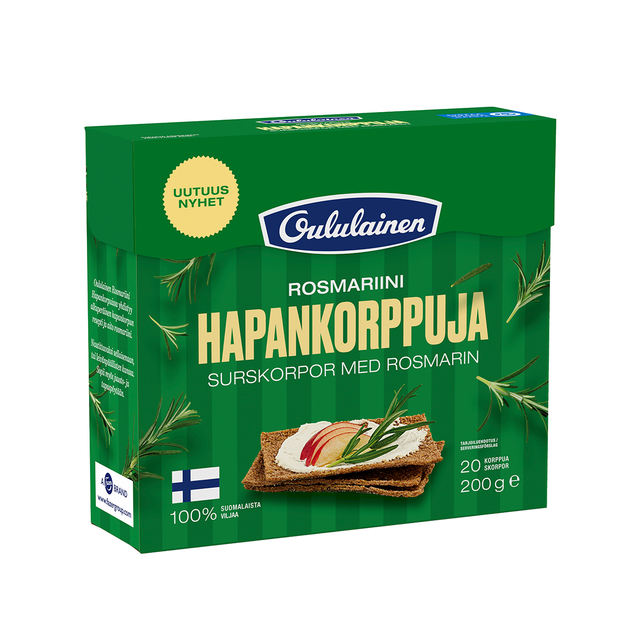 Oululainen Hapankorppu Rosmariini 200g - Fazer Store