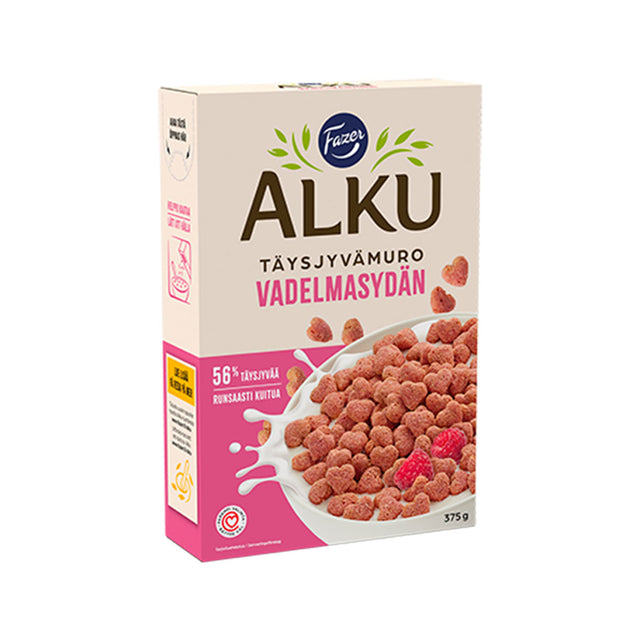 Fazer Alku Vadelmasydän muro 375 g