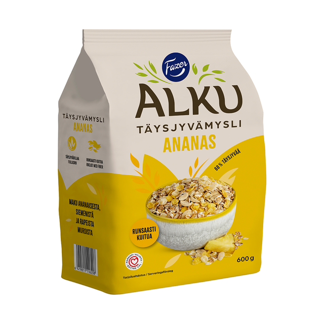 Fazer Alku Ananas täysjyvämysli 600 g