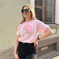 Fazer Store Carneval Prinsessa vaaleanpunainen t-paita mallin päällä