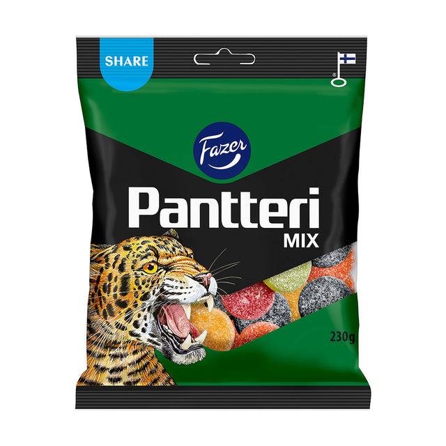 Pantteri Mix karkkipussi 230g - Fazer Store