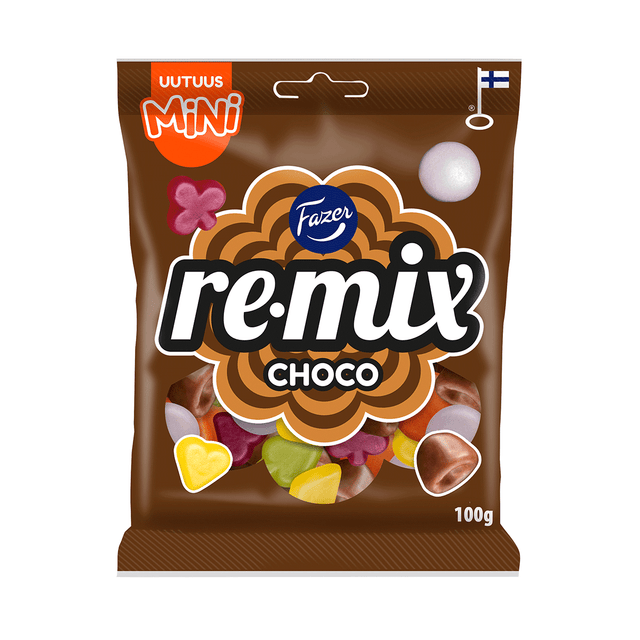 Remix Mini Choco karkkipussi 100g - Fazer Store