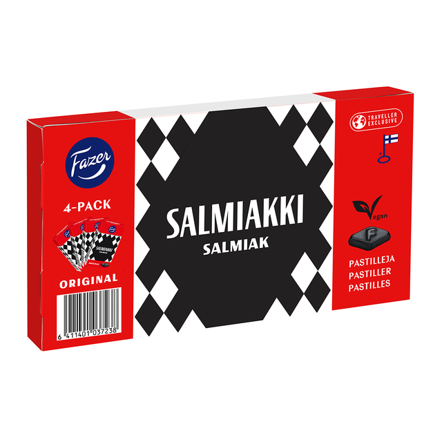 Salmiakki 4-pack 160g pastilleja - Fazer Store