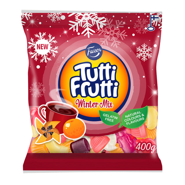 Tutti Frutti Winter Mix karkkipussi 400g - Fazer Store