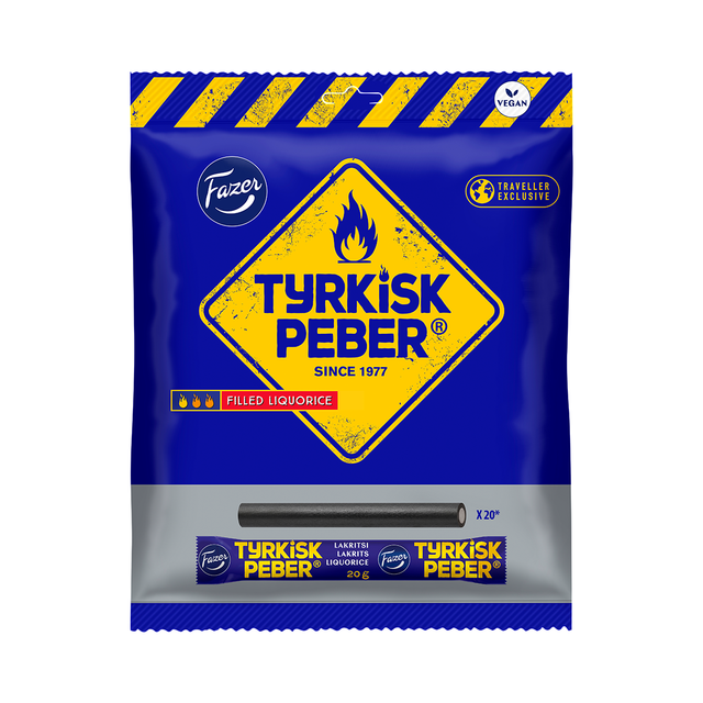 Tyrkisk Peber lakritsipatukat 420 g - Fazer Store