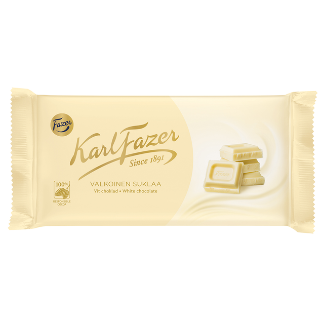 Karl Fazer valkoinen suklaa 131 g - Fazer Candy Store