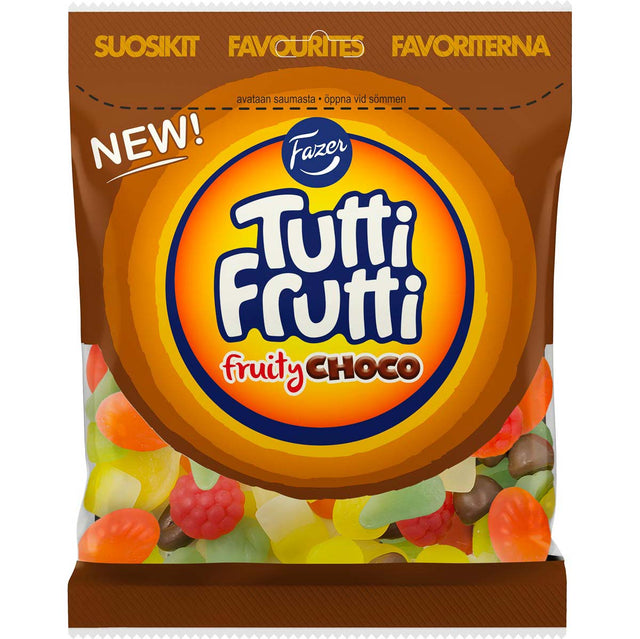 Tutti Frutti Fruity Choco 170 g - Fazer Store FI