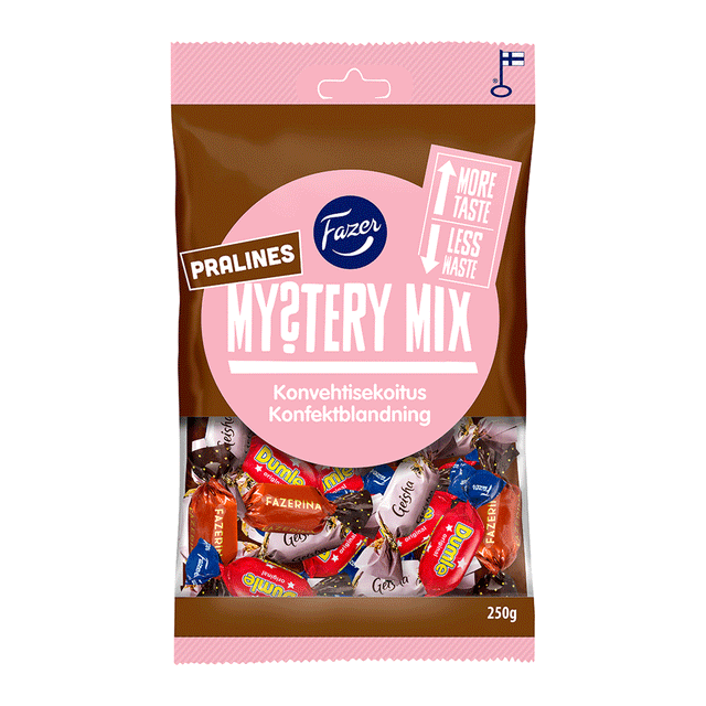Fazer Mystery Mix Choco nougat suklaakonvehtipussi 250 g - Fazer Store