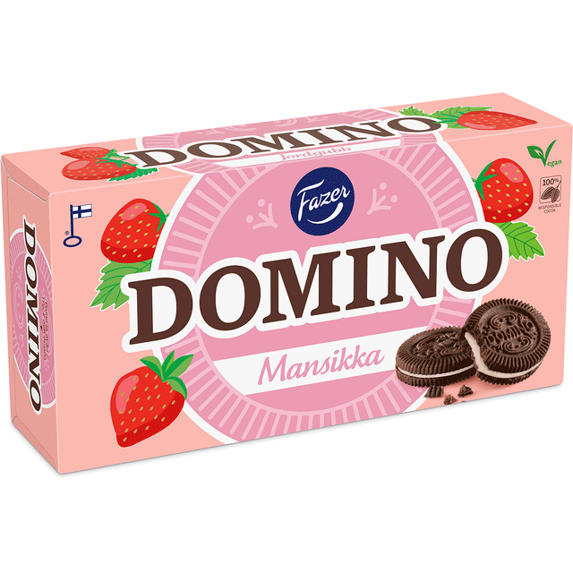 Domino Mansikka 350 g - Fazer Store