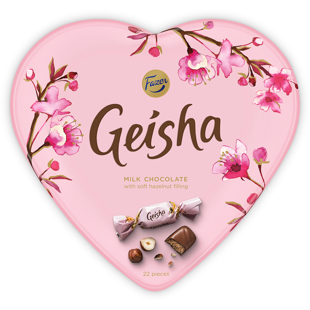 Geisha suklaakonvehti 158 g peltirasia - Fazer Store