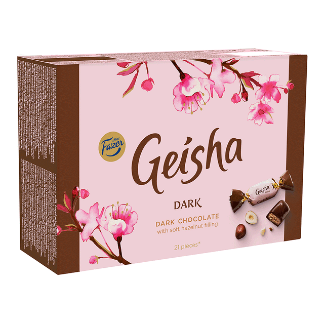 Geisha Dark tumma suklaakonvehti 150 g - Fazer Store