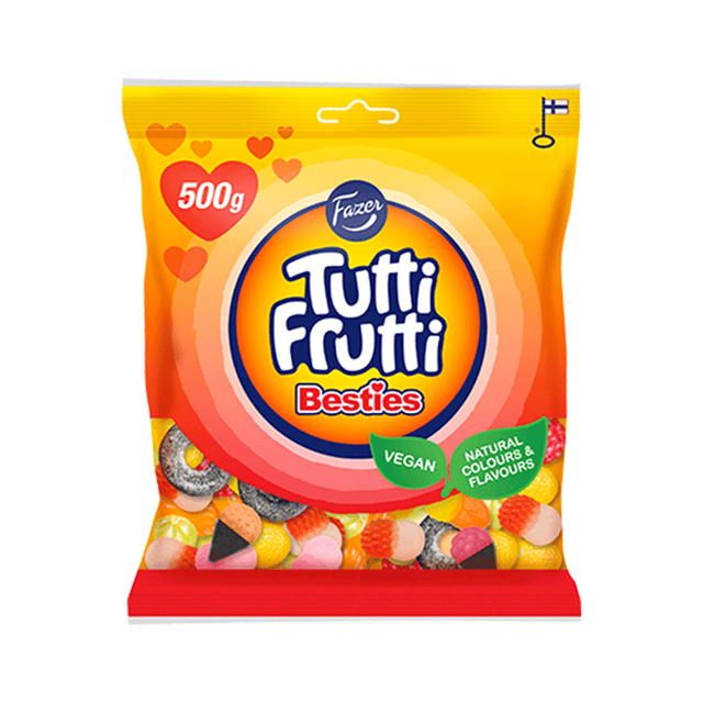 Tutti Frutti Besties karkkipussi 500g - Fazer Store
