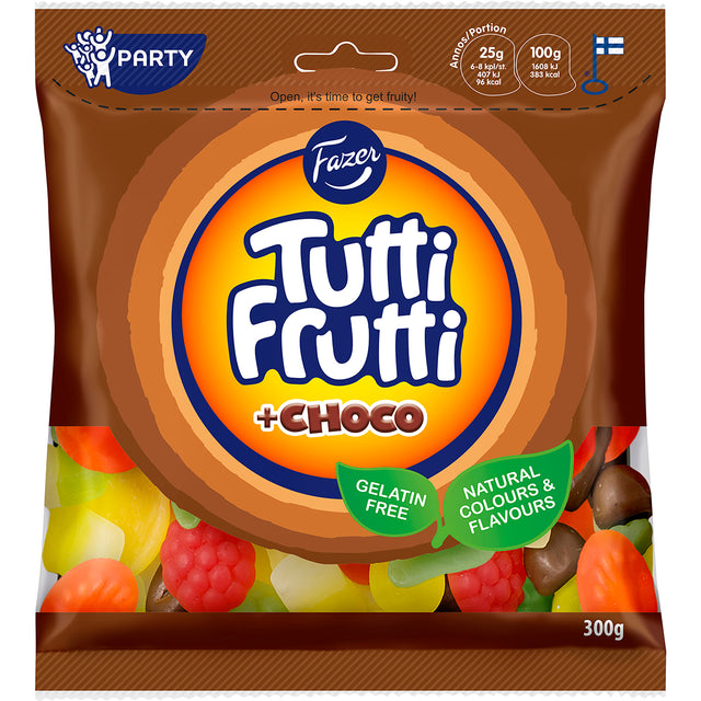 Tutti Frutti +Choco 300 g - Fazer Store FI