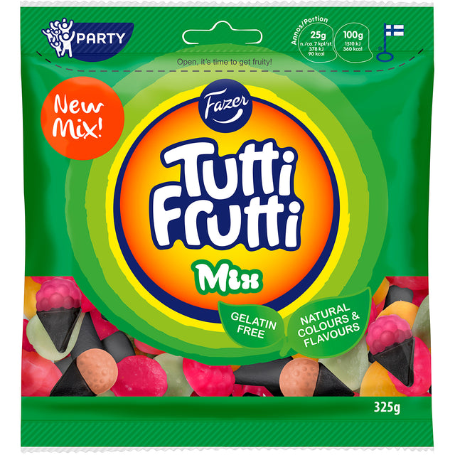 Tutti Frutti Mix natural 325 g - Fazer Store FI